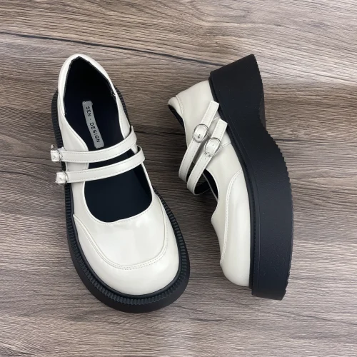 Mary Jane Campus Small Leather Shoes Black Mary